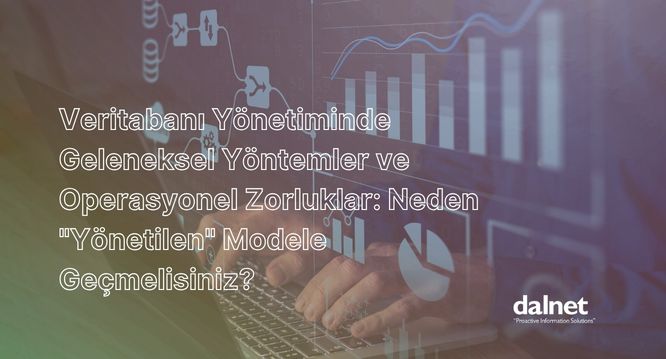 Geleneksel veritabanı karmaşıklığını çözen, güvenli ve yüksek erişilebilir DALNET Yönetilen Veritabanı (DBaaS) mimarisi şeması.