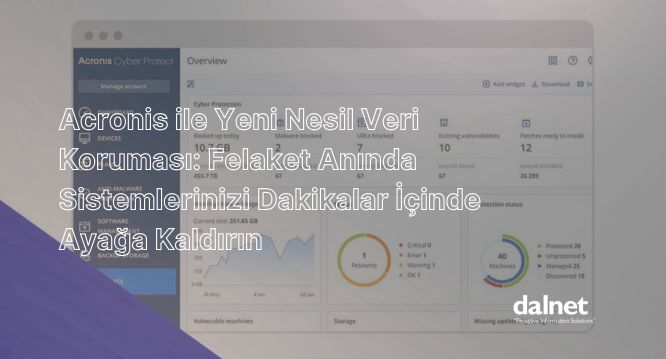 Acronis Cyber Protect ve Bare-Metal Recovery donanım bağımsız geri yükleme